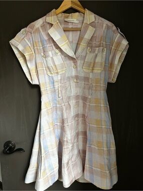 Zimmerman Dancer Spliced Mini Dress 0